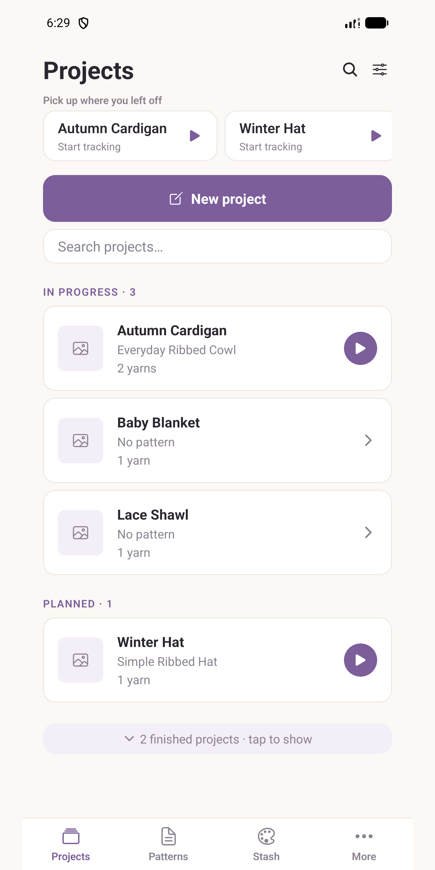 Purl: Projects